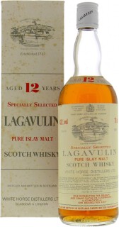 Lagavulin - 12 Years Pure Islay Malt White Horse Distillers 43% Late 70's 