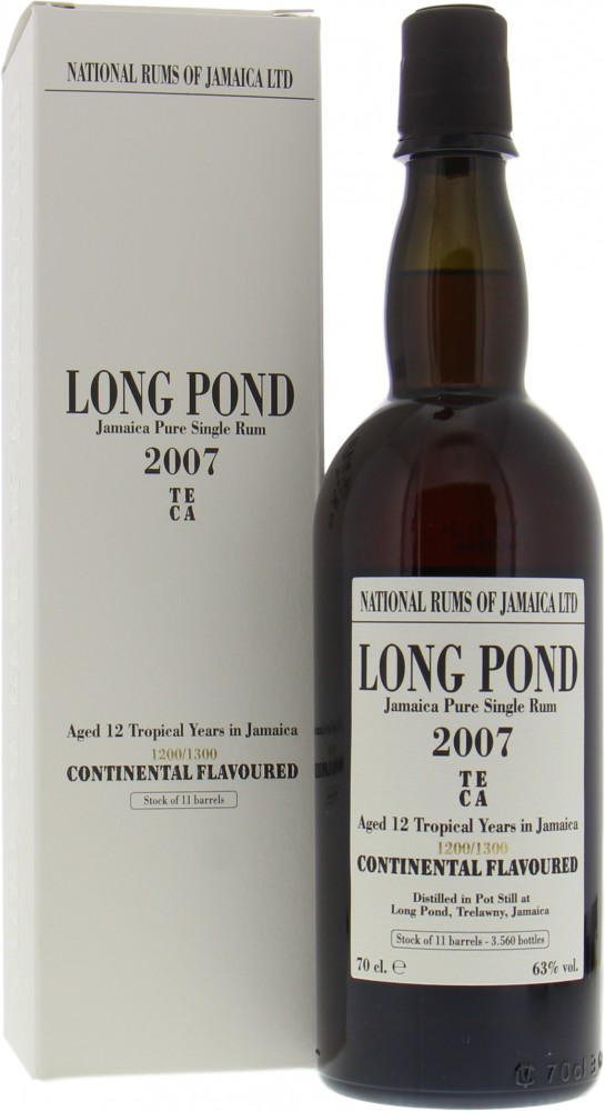 Long Pond - 12 Years Old National Rums of Jamiaca 63% 2007 In Original Box