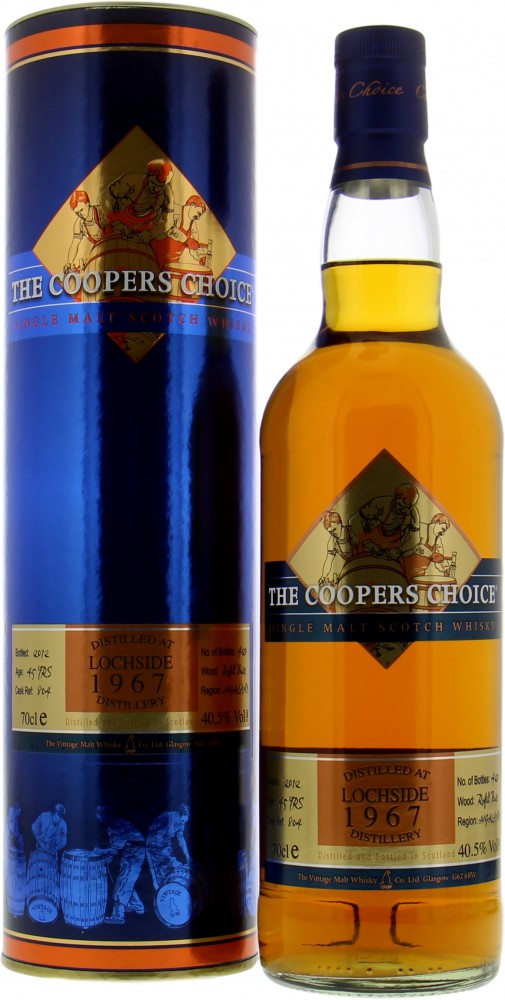 Lochside - 45 Years Old Cooper's Choice Cask 804 40.5% 1967 In original Box