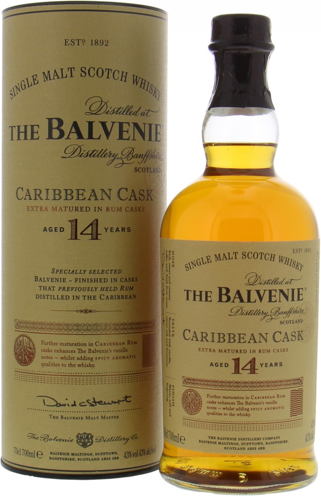 Balvenie - 14 Years Old Caribbean Cask 43% NV In Original Container