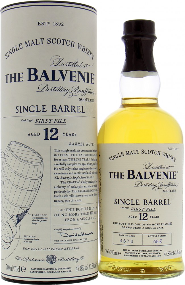 Balvenie - 12 Years Old Single Barrel 4673 47.8% NV In Original Container