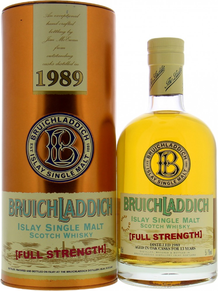 Bruichladdich - 1989 Full Strength 57.1% 1989 In Original Container