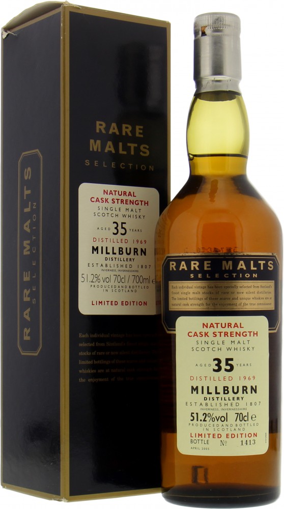 Millburn - Millburn 35 Years Old Rare Malts Selection 51.2 % 1969 In original Box 10033
