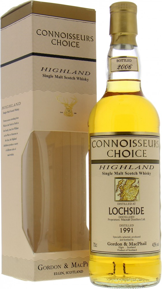 Lochside - 1991 Gordon & MacPhail Connoisseurs Choice 43% 1991 In Original Box 10033