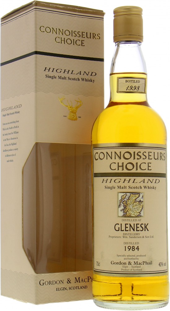 Glenesk - 1984 Connoisseurs Choice Old Map Label 40% 1984 In Original Container 10033