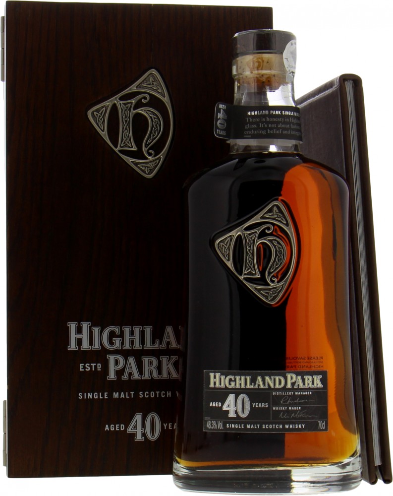 Highland Park - 40 Years Old 48.3% NV In Original Wooden Case 10034
