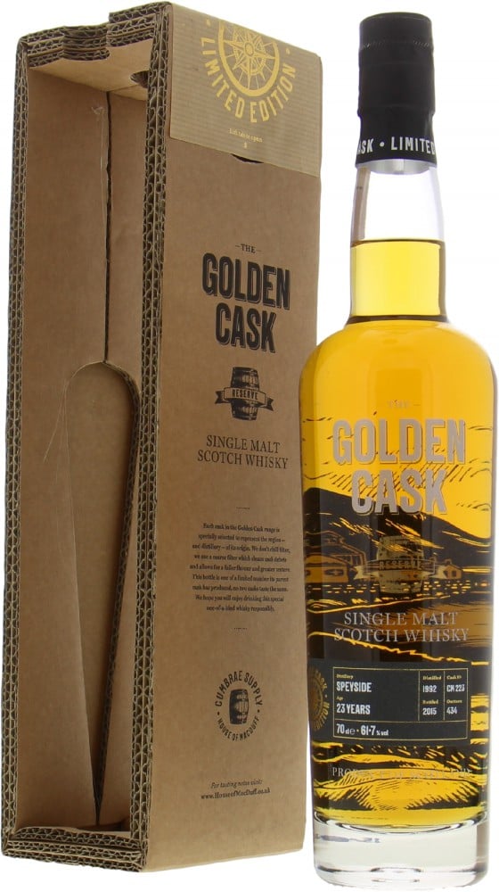 Speyside - 23 Years Old The Golden Cask Reserve Cask CM223 61.7% 1992 In Original Box