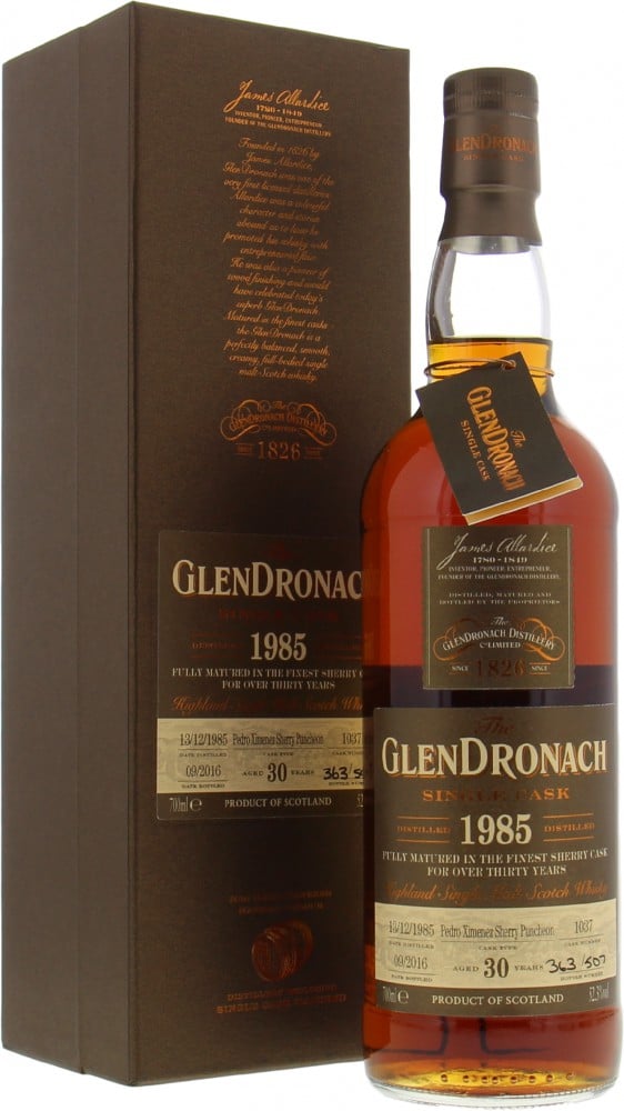 Glendronach - 30 Years Old  Single Cask Batch 14 Cask 1037 52.3% 1985 10038