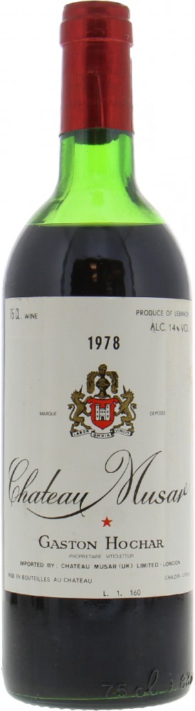Chateau Musar - Chateau Musar 1978 Mid shoulder