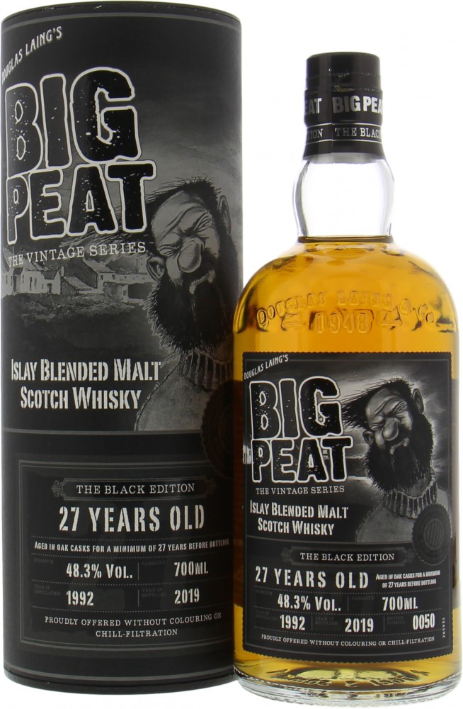Douglas Laing - Big Peat 27 Years Old The Black Edition 48.3% 1992 In Original Container