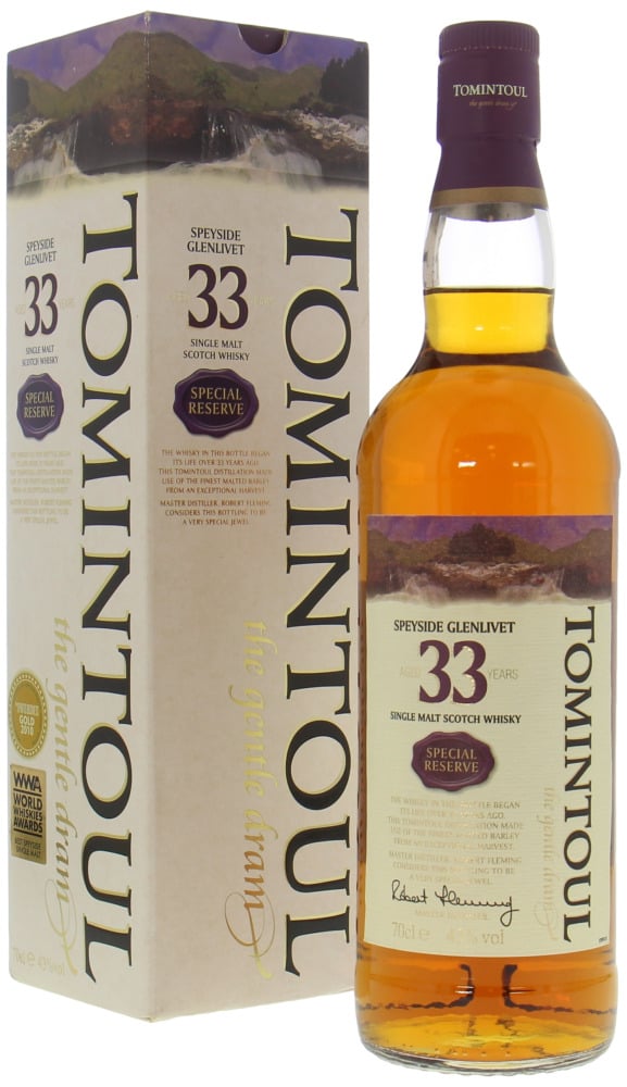 Tomintoul - 33 Years Old Special Reserve 43% NV In Original Box
