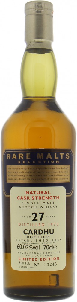 Cardhu - 27 Years Old Rare Malt Selection 60.02% 1973 No Original Box Included! 10039