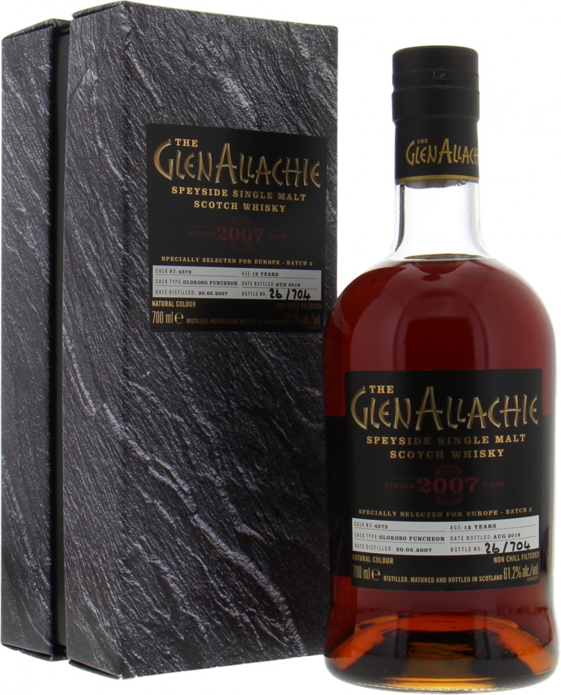 Glenallachie - 12 Years Old Single Cask for Europe Batch 2 Cask 4573 61.2% 2007