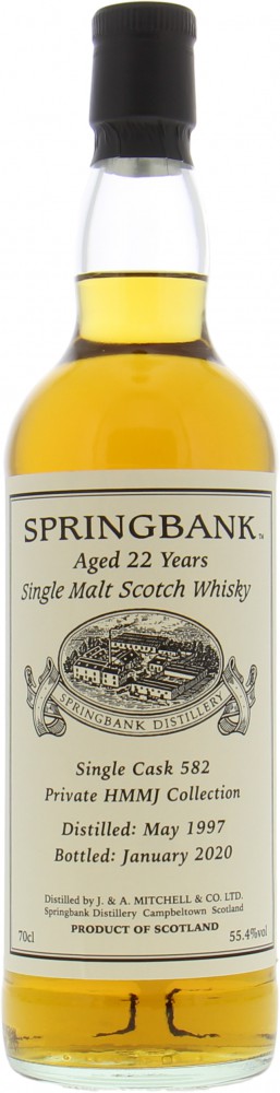 Springbank - 22 Years Old Private Cask Bottling for HMMJ Cask 582 55,4% 1997 10041