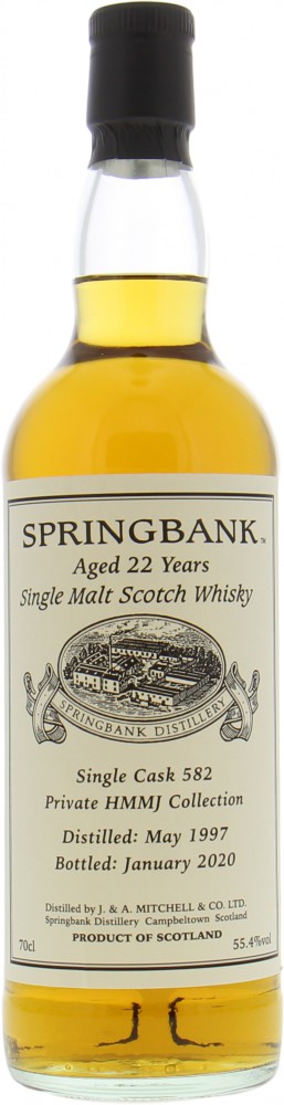 Springbank - 22 Years Old Private Cask Bottling for HMMJ Cask 582 55,4% 1997