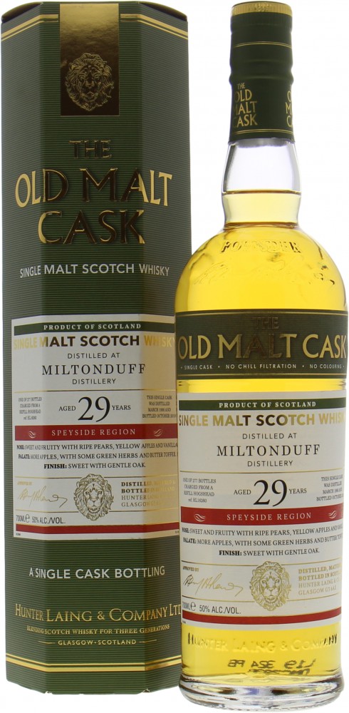 Miltonduff - 29 Years The Old Malt Cask HL16260 50% 1990