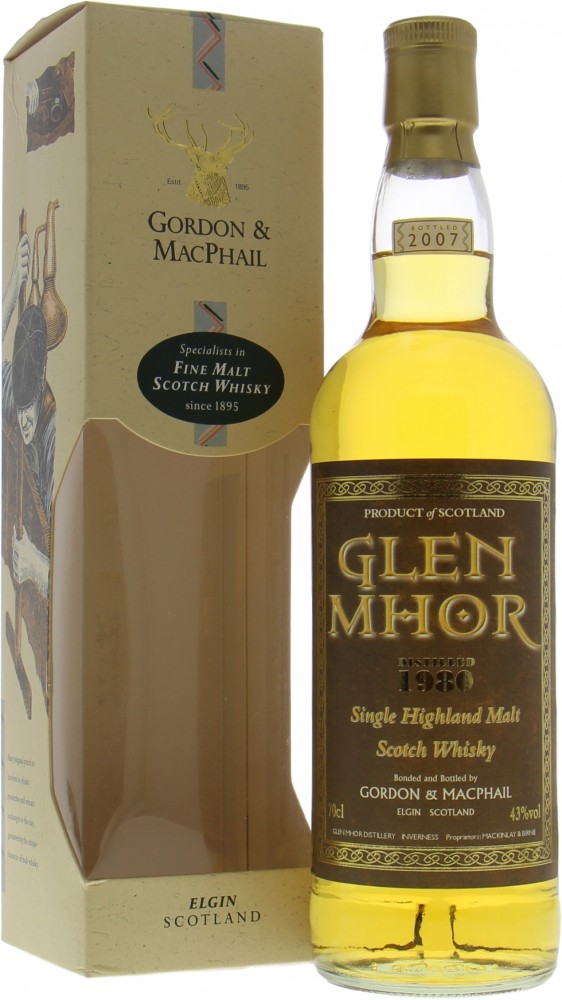 Glen Mhor - 1980 Gordon & MacPhail Rare Vintage 43% 1980 In Original Box