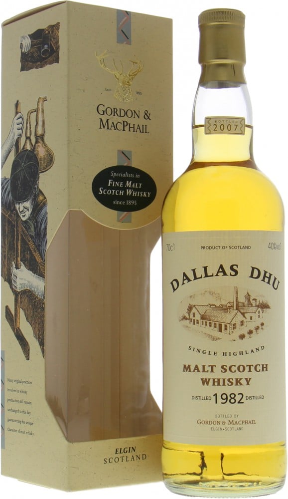 Dallas Dhu - 1982 Gordon & MacPhail Licensed Bottling 23 Years Old 40% 1982 In Original Container