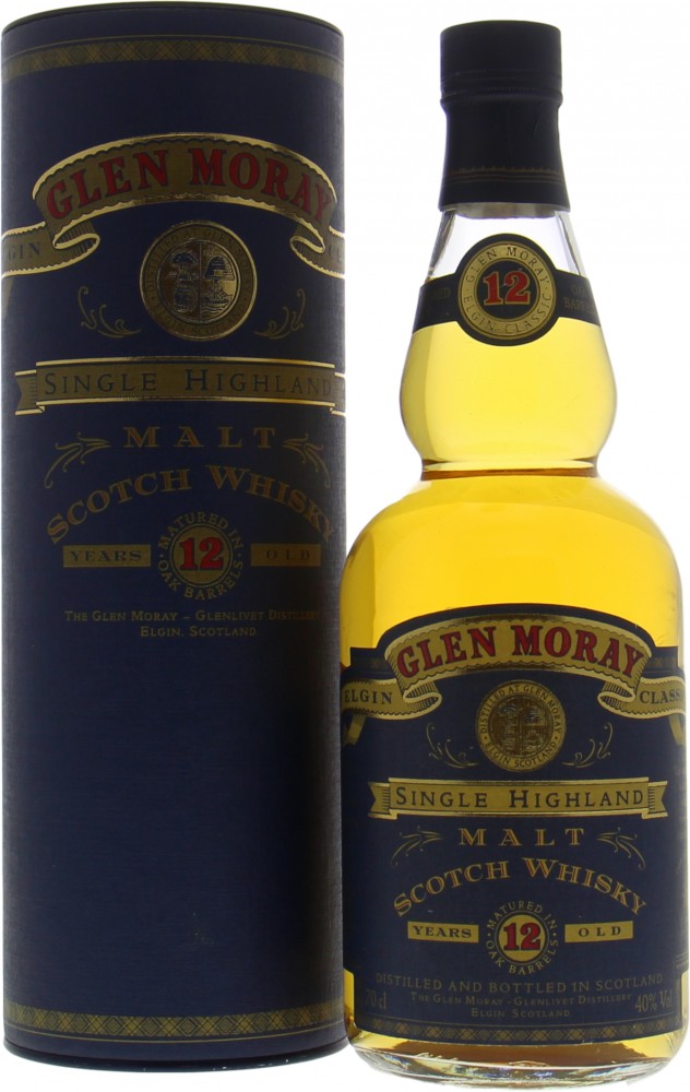 Glen Moray - 12 Years Old Blue Label 43% NV In Original Container
