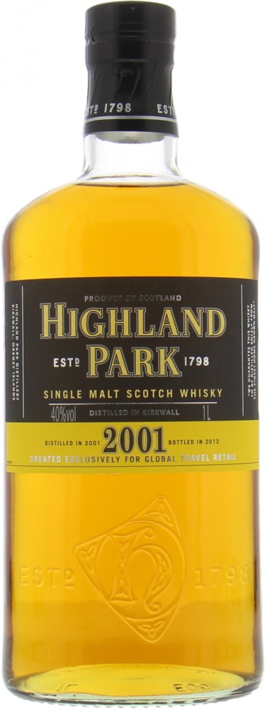 Highland Park - 2001 Vintage for Travel Retail 40% 2001 No Original Container Included!