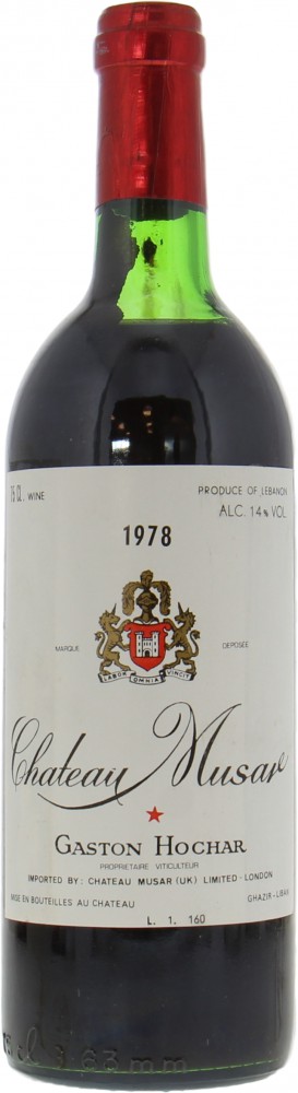 Chateau Musar - Chateau Musar 1978 High shoulder