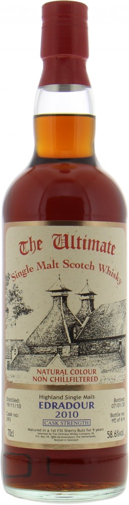 Edradour - 9 Years Old The Ultimate Cask Strength Cask 393 58.6% 2010 Perfect