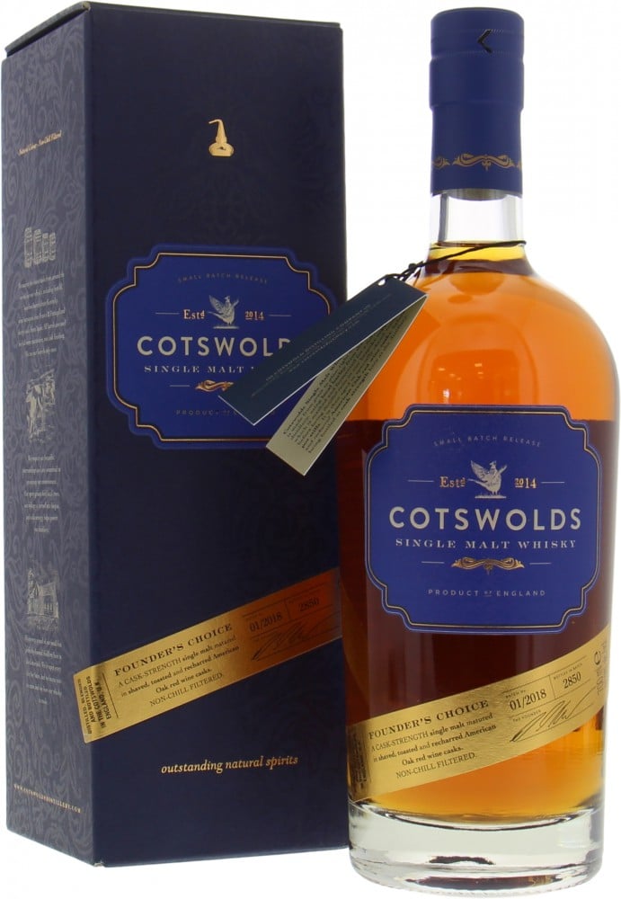 Cotswolds Distillery - Founder's Choice Batch 01/2018 60.9% NV In Original Box