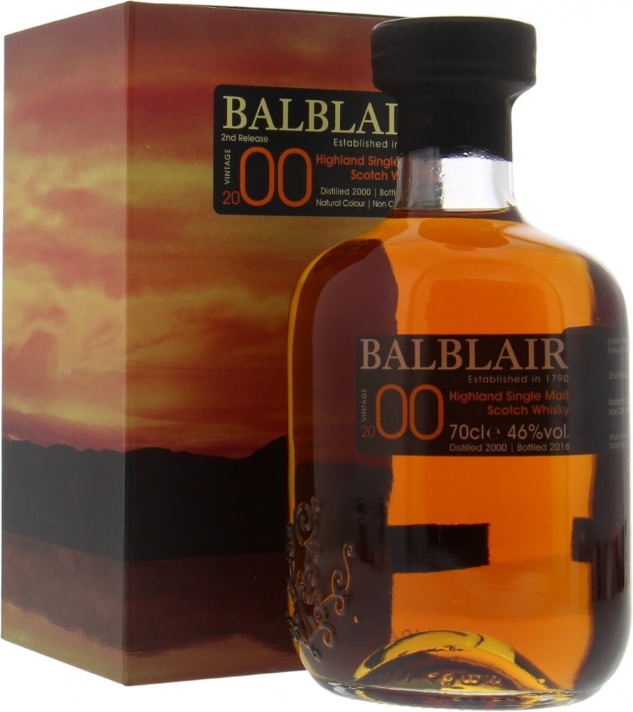 Balblair - 2000 2nd Release 43% 2000 In original Box