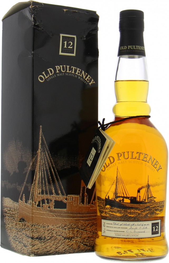 Old Pulteney - 12 Years Old Glass Print Label 40% NV