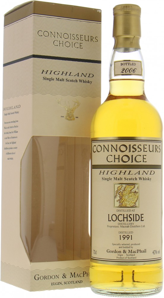 Lochside - 1991 Gordon & MacPhail Connoisseurs Choice 43% 1991 In Original Box