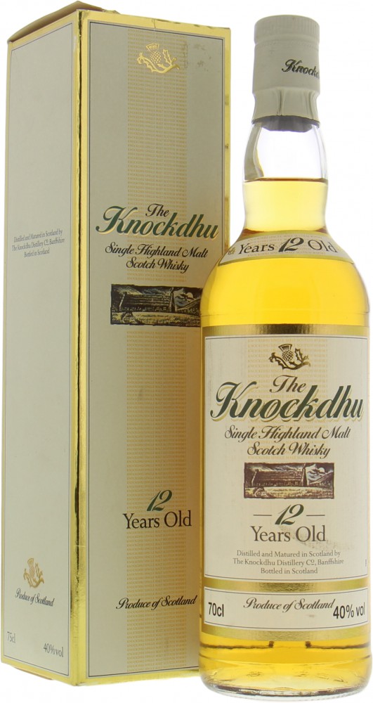 Knockdhu - 12 Years Old Single Highland Malt 40% NV In Original Container