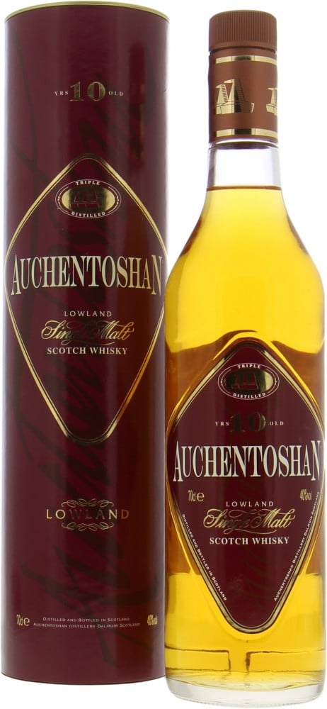 Auchentoshan - 10 Years Old Triple Distilled Kite Shaped Label 40% NV In Original Container