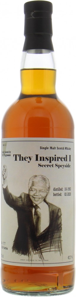 Speyside Region - 26 Years Old Secret Speyside M.Wigman They Inspired Edition No.3 Mandela 47.7% 1993