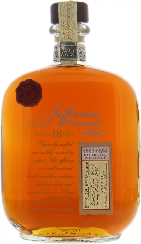 Jefferson's - Presidential Select 18 Years Old Batch 18 47% 1991 Perfect