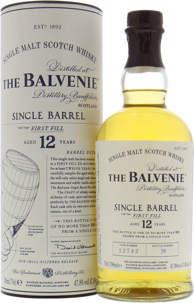 Balvenie - 12 Years Old Single Barrel 12742 47.8% NV In Original Container 10002