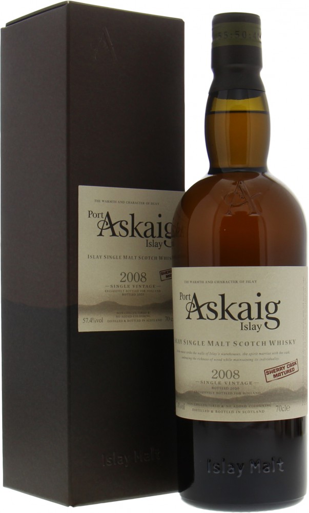 Port Askaig - 11 Years Old  Sherry Cask 4 For Bresser & Timmer 57.4% 2008 In Original Box