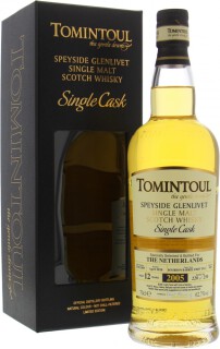 Tomintoul - 12 Years Old Cask 9261 Bottled for The Netherlands 62.7% 2005