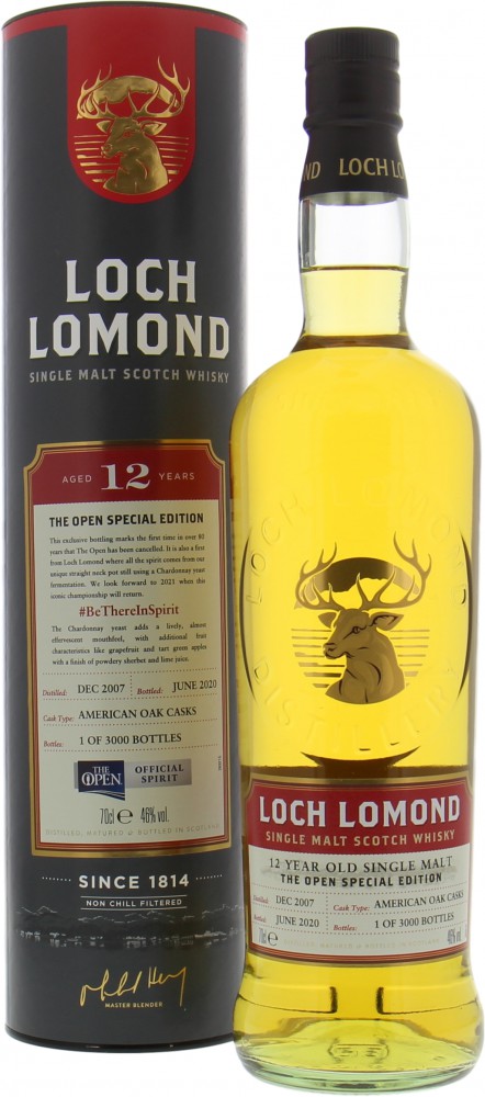 Loch Lomond - 12 Years Old The Open Special Edition 46% 2007 In Original Container