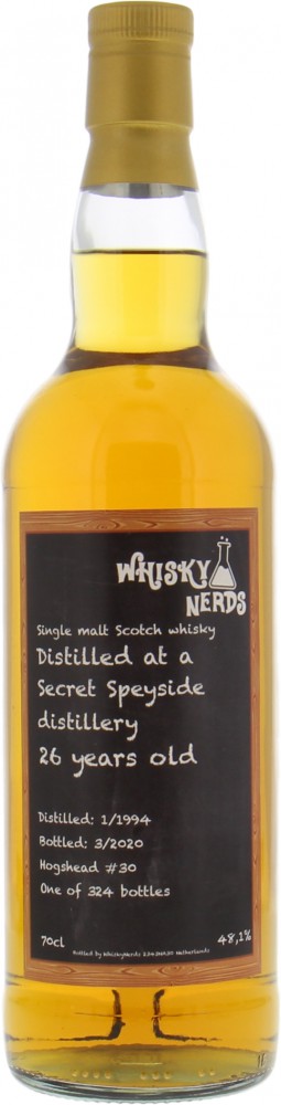 WhiskyNerds - Secret Speyside 26 Years Old Cask 30 48.1% 1994 Perfect