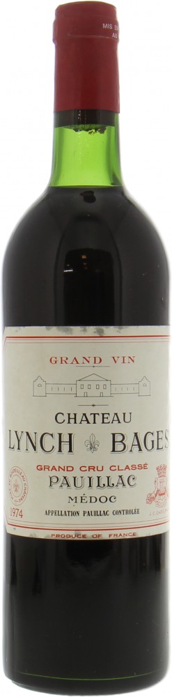 Chateau Lynch Bages - Chateau Lynch Bages 1974 Top Shoulder or better