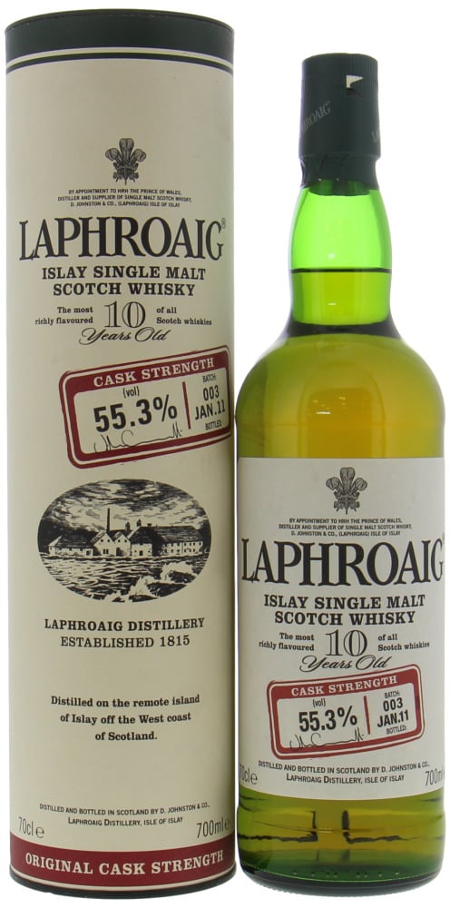 Laphroaig - 10 Years Old Cask Strength Batch #003 55.3% NV In Original Container