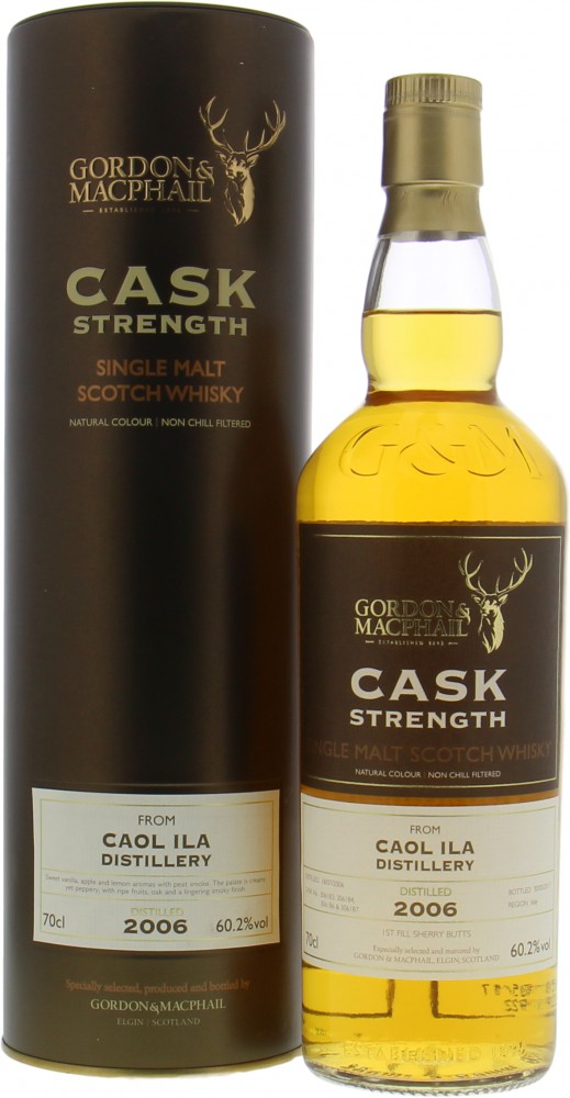 Caol Ila - 10 Years Old Gordon & MacPhail Cask Strength Casks 306183+4, 306186+7 60.2% 2006 In Original Container