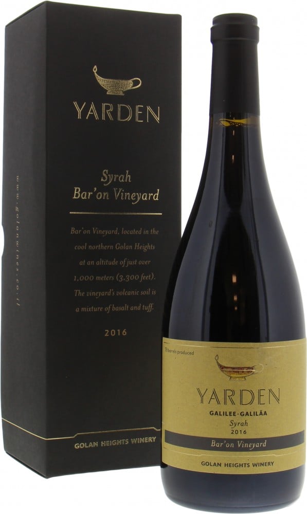Golan Heights Winery  - Yarden Bar'on Syrah 2016 Perfect