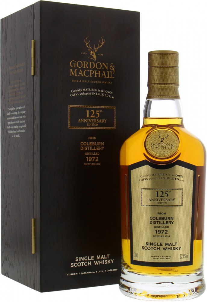 Coleburn - 47 Years Old Gordon & MacPhail 125th Anniversary Edition Cask 3511 62.4% 1972 In Orginal Wooden Case
