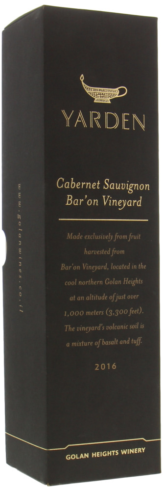 Golan Heights Winery  - Yarden Cabernet Sauvignon Bar'on Vineyard 2016 In  OC