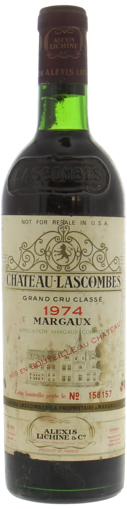 Chateau Lascombes - Chateau Lascombes 1974 From Original Wooden Case