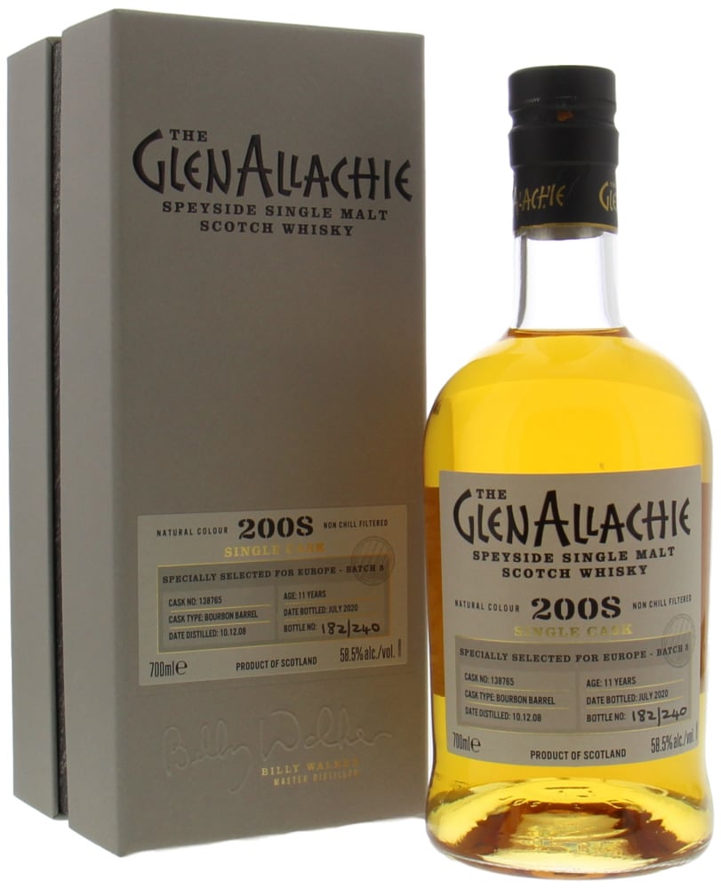 Glenallachie - 11 Years Old Batch 3 for Europe Cask 138765 58.5% 2008 In Original Box