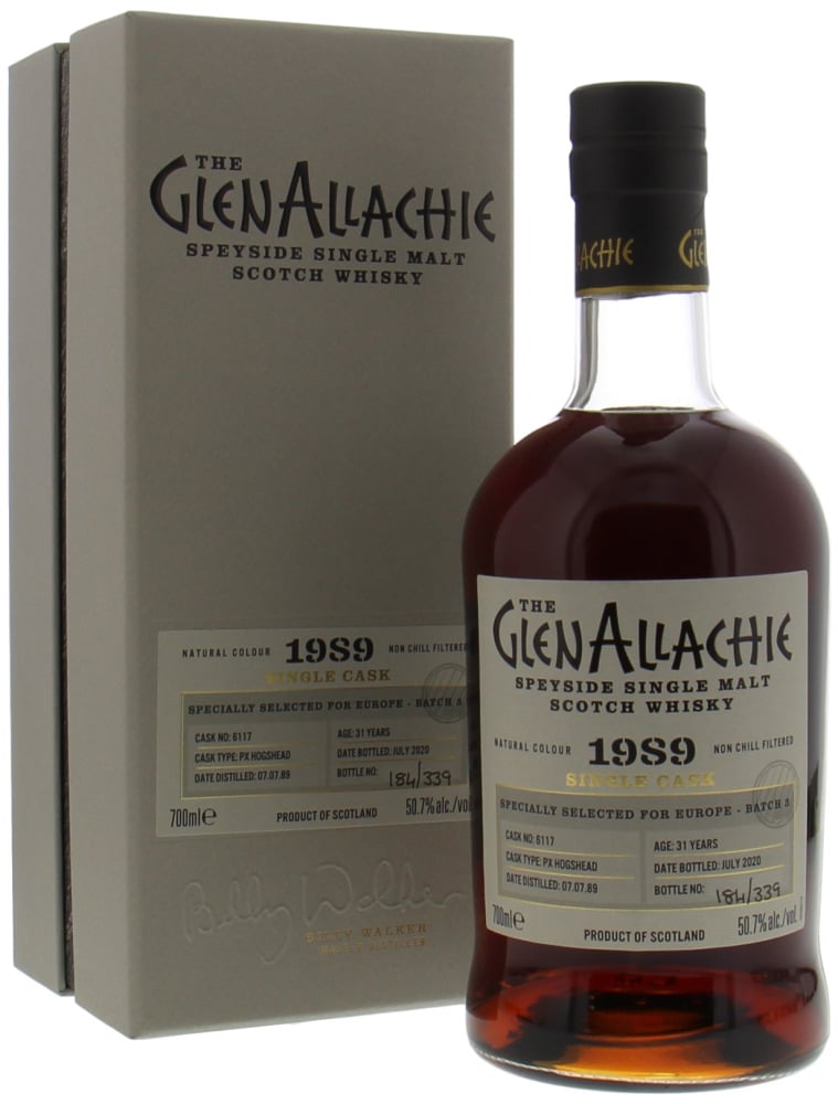 Glenallachie - 31 Years Old Batch 3 for Europe Cask 6117 50.7% 1989 In Original Box