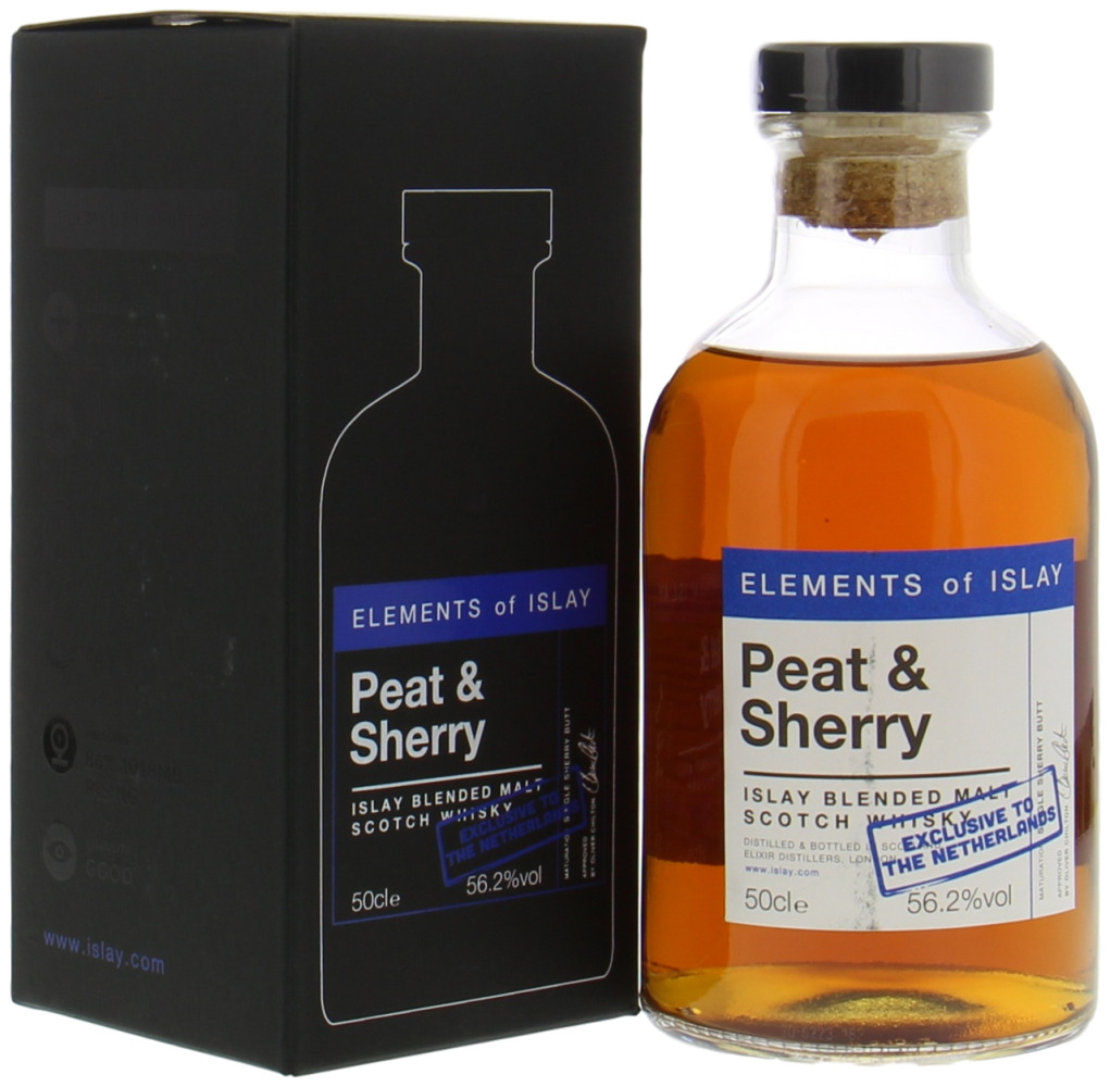 Elixer Distillers - Elements of Islay Peat & Sherry Exclusive to the Netherlands 56.2% NV In Orginal Box