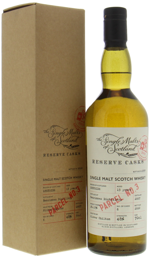 Benrinnes - 13 Years Old The Single Malts of Scotland Reserve Casks 48% 2007